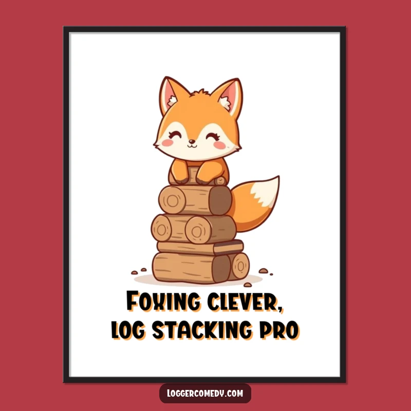 Free Printable Fox Wall Art: Funny Organized Builder Downloadable Decor