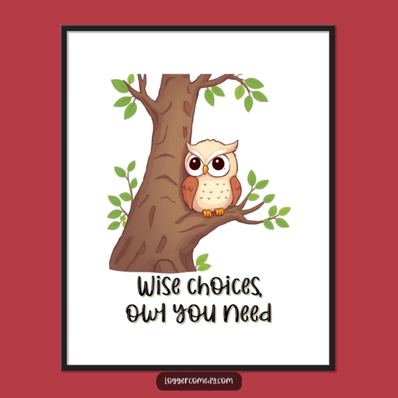 Free Printable Owl Wall Art: Shy Observer Funny Downloadable Decor for Whimsical Home Spaces