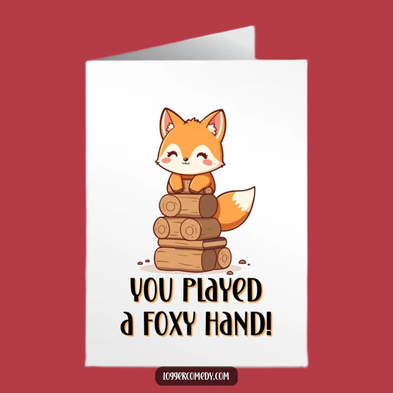 Free Printable Fox Congrats Card: Funny Tidy Success DIY Download