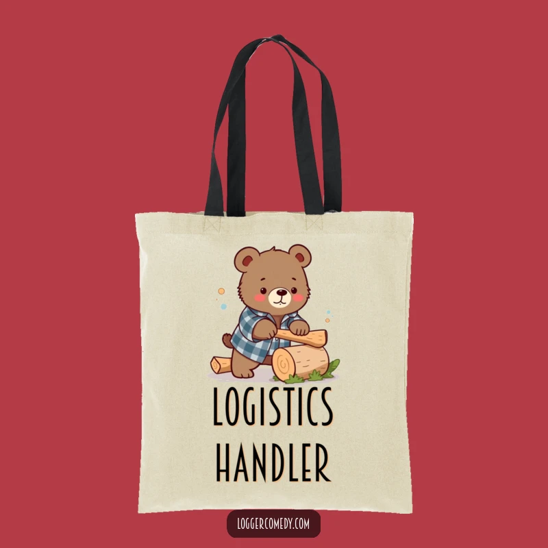 Funny Bear Flannel Tote Bag: Cute Chopping Bag, Humorous Funny Gift!